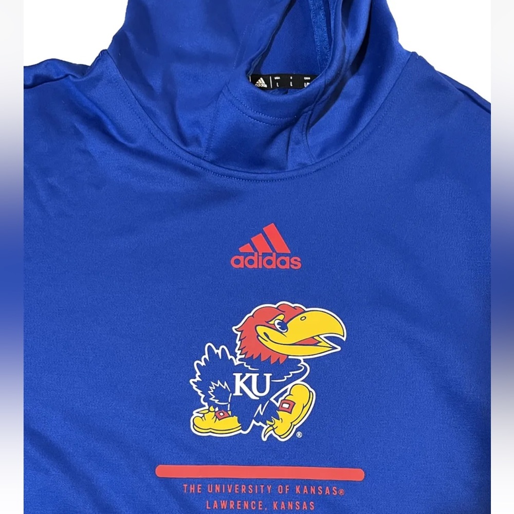 Adidas University of Kansas Hoodie L Large